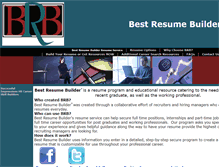 Tablet Screenshot of bestresumebuilder.com
